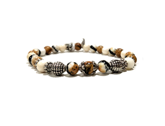 Bracciale in Paesina e Aulite ricostituita "A.G. Spalding & Bros"