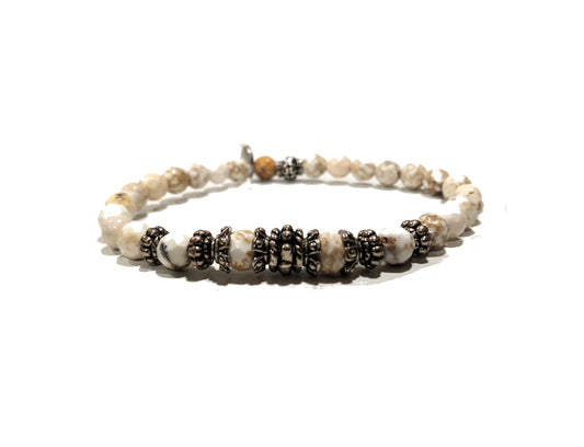 Bracciale in Aulite crema sfaccettata "A.G. Spalding & Bros"