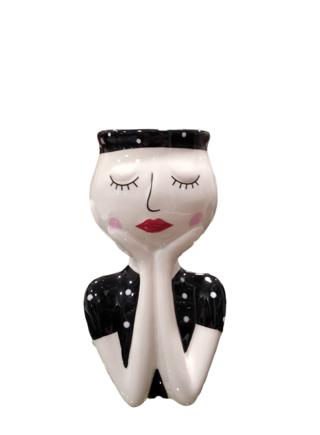 Vaso in ceramica smaltata "Lady" piccolo