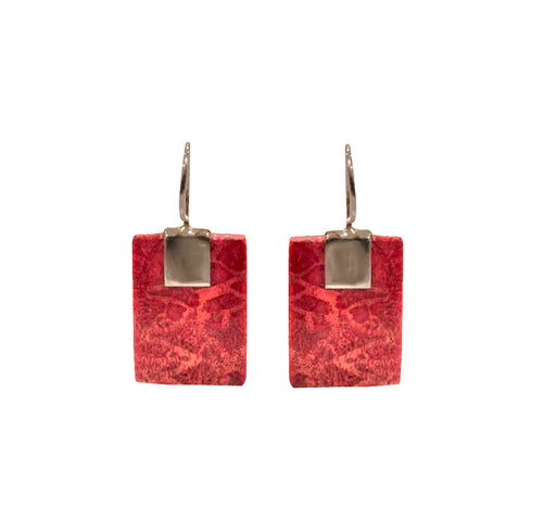 Orecchini in argento e madrepora