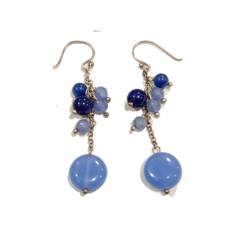 Orecchini pendenti con lapislazzuli