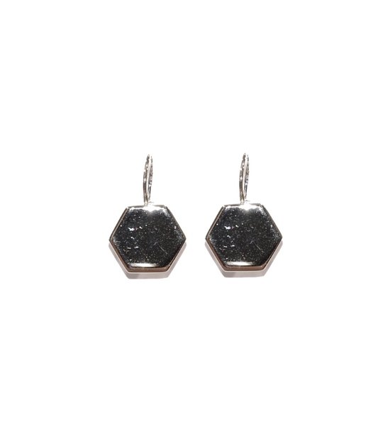 Orecchini in argento "Esagono"