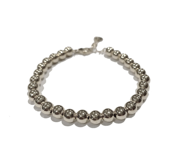 Bracciale perle piccole in argento 