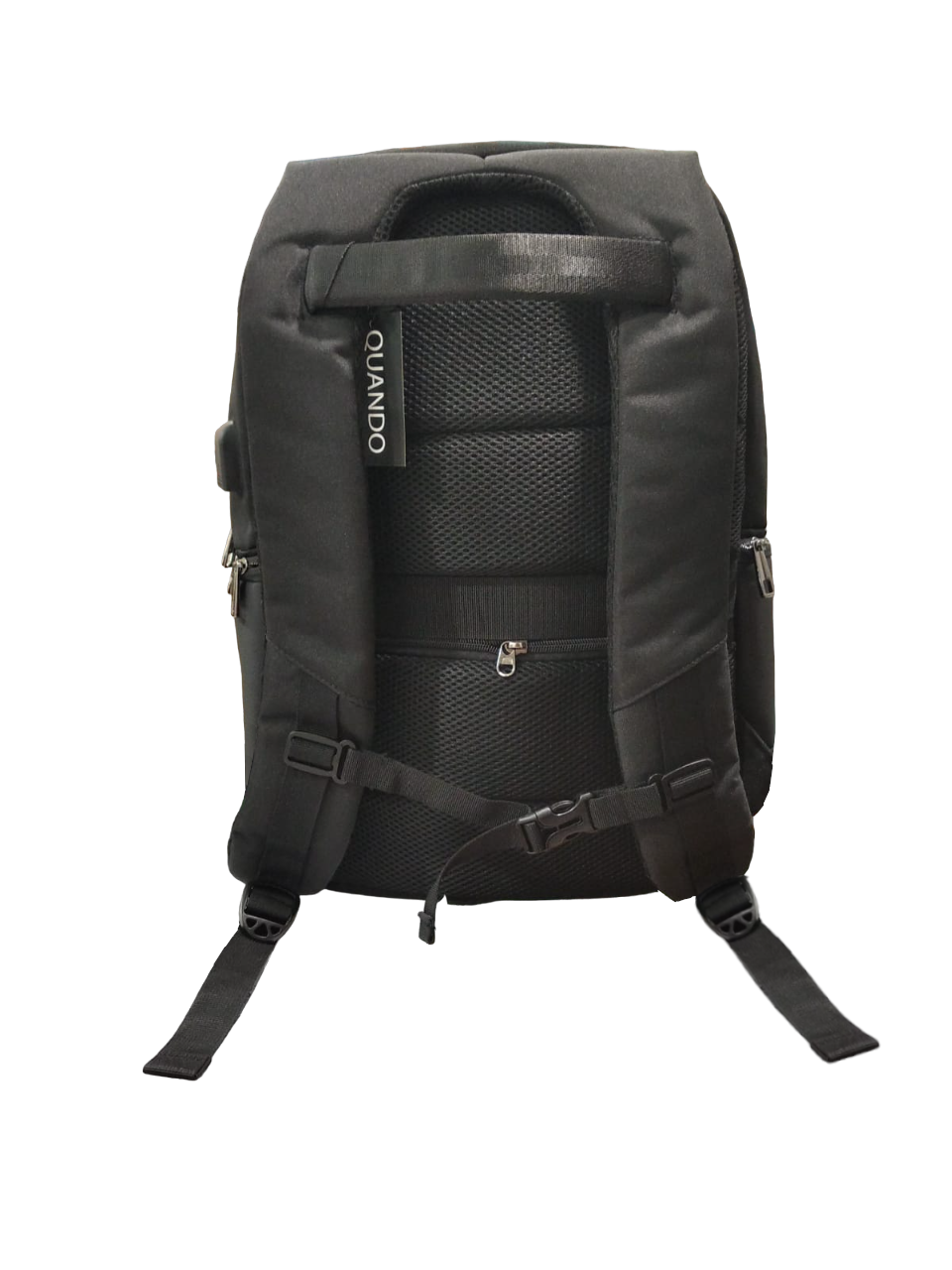 Zaino in tessuto tecnico e neoprene portacomputer 15,6" con porta USB "Quando"