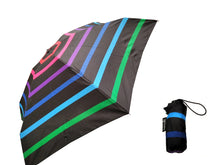 Carica l&#39;immagine nel visualizzatore di Gallery, Ombrello tascabile &quot;Ultra Mini Multicolor Stripe&quot; Happy Rain (disponibile in quattro varianti)
