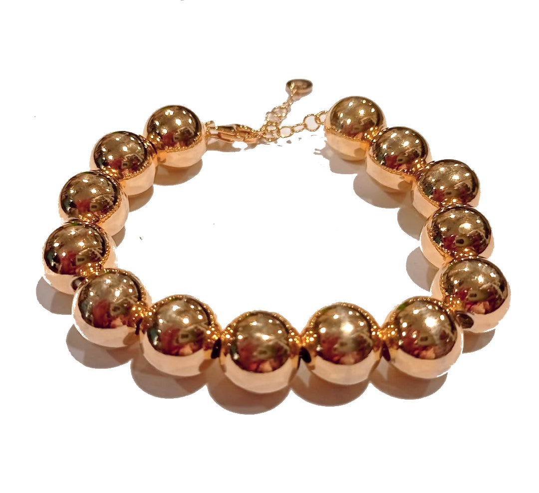 Bracciale perle XL in argento