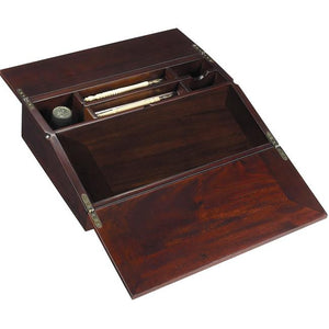 Scrivania portatile in legno con due stilo e inchiostro "Authentic Models"