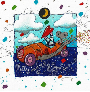 Grafica di Andrea Agostini "Mille miglia di sogno giocoso"