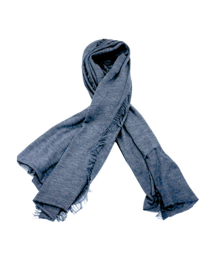 Sciarpa elasticizzata in misto viscosa Vestopazzo blu avio