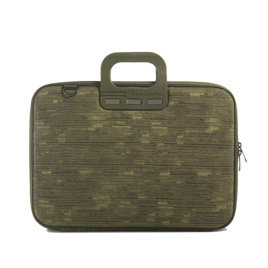 Cartella portacomputer 15,6"Vintage Bombata verde