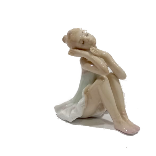 Ballerina in porcellana smaltata