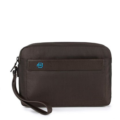 Beauty da viaggio in tessuto tecnico e pelle Pulse Piquadro (disponibile in diversi colori)