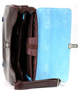 Cartella portapc 15,6" con patta in pelle Bluesquare Piquadro (disponibile in diversi colori)