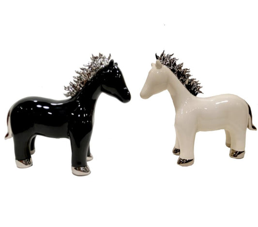 Scultura in ceramica vetrificata "Cavallo"