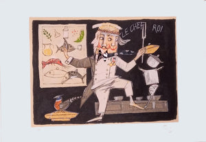 Grafica di Paolo Fresu "Le Chef Roi"