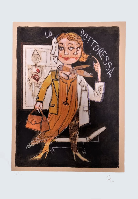 Grafica di Paolo Fresu "La Dottoressa" nuova tiratura