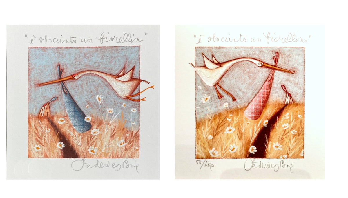 Grafica di Federica Porro: "E' sbocciato un fiorellino"