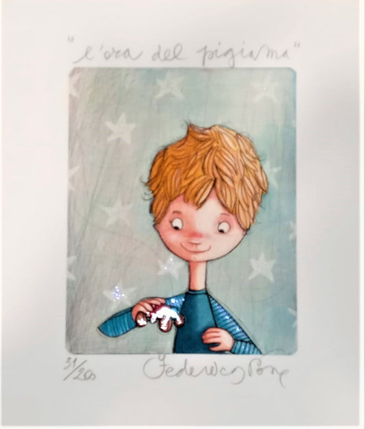 Grafica di Federica Porro "L'ora del pigiama"