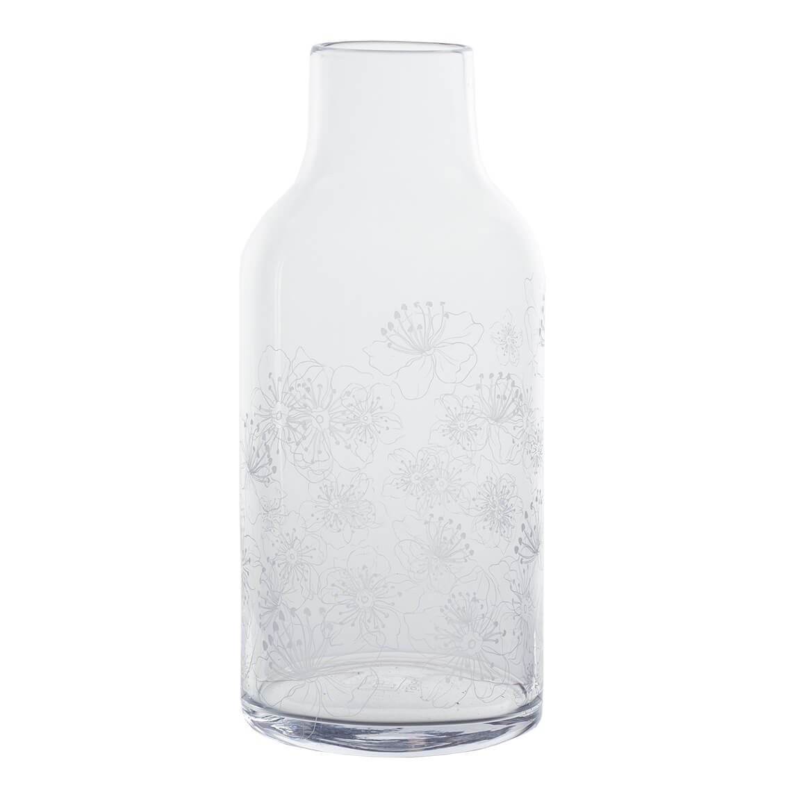 Vaso in vetro con decoro floreale "Bluten" Raeder
