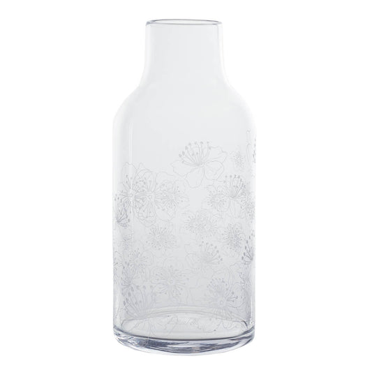 Vaso in vetro con decoro floreale "Bluten" Raeder
