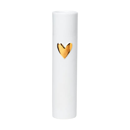 Vaso in porcellana "Cuore" Raeder  dorato