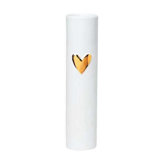Vaso in porcellana "Cuore" Raeder  dorato