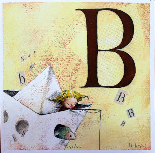 Grafica di Muriel Mesini: "Abecedario B"