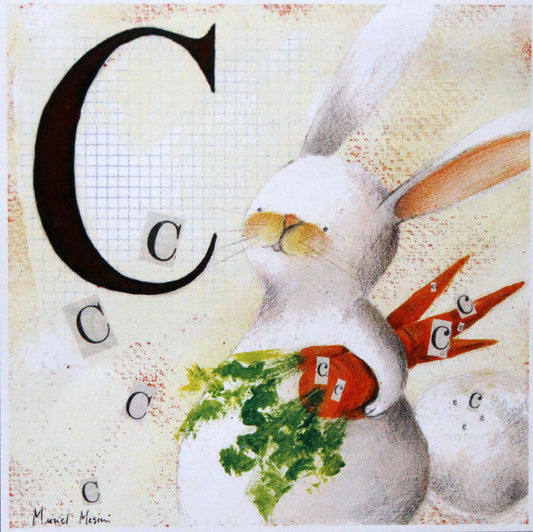 Grafica di Muriel Mesini: "Abecedario C"