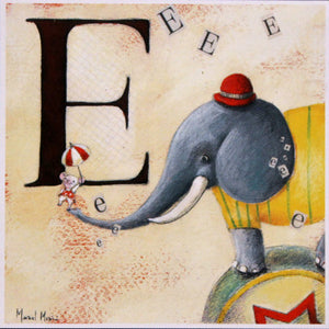Grafica di Muriel Mesini: "Abecedario E"