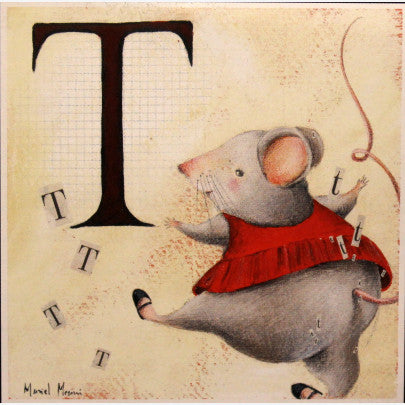 Grafica di Muriel Mesini: "Abecedario T"