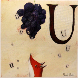 Grafica di Muriel Mesini: "Abecedario U"