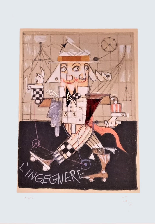 Grafica di Paolo Fresu "L'ingegnere"
