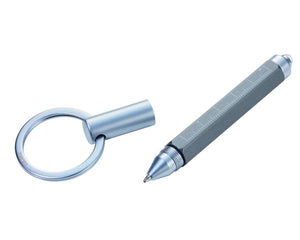 Portachiavi multifunzione con torcia "Construction Micro Keylight Pen"  titanium