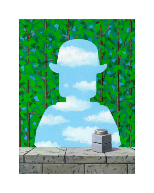 Grafica di Stefano Bolcato "LA BELLE PROMENADE - MAGRITTE"