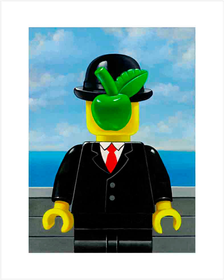 Grafica di Stefano Bolcato "MABRICK MELA - MAGRITTE"