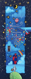 Grafica di Andrea Agostini 'Osservo le emozioni colorare la vita'