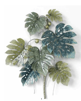 Pannello metallico Foglie Tropicali - SIGNUM Avellino