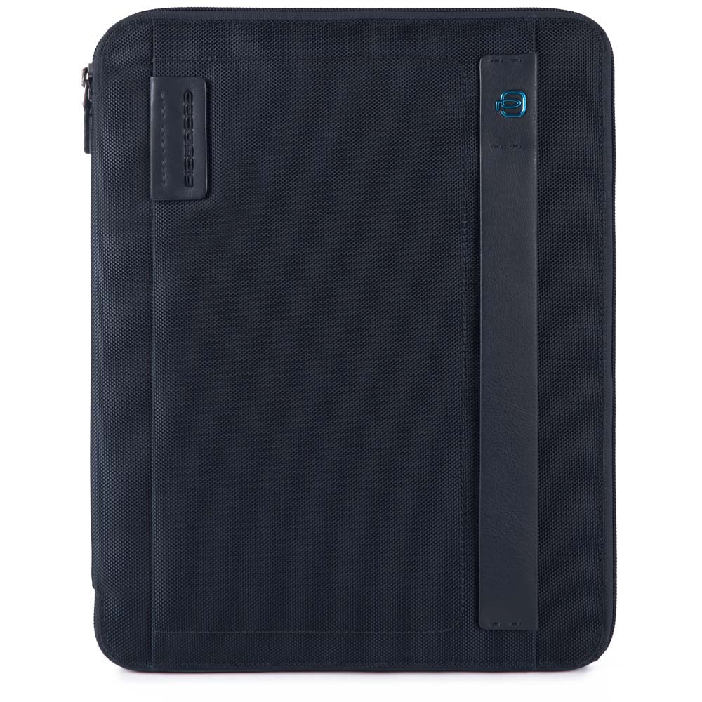 Portablocco sottile in tessuto blu A4 Pulse Piquadro