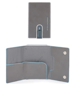 Porta carte di credito in pelle con tasca portasoldi e protezione antifrode Bluesquare Piquadro (disponibile in diversi colori)