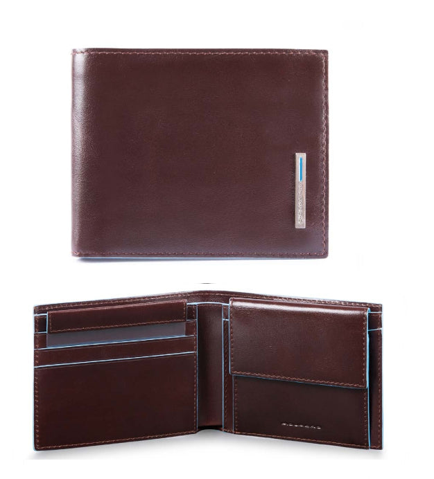 Portafoglio in pelle con portabadge estraibile e RFID Bluesquare Piquadro (disponibile in diverse varianti)