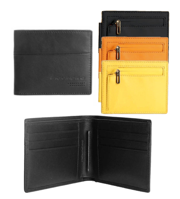 Inserto RFID portacarte con portamonete zippato per portafoglio orizzontale componibile orizzontale Urban Piquadro (disponibile in diversi colori)