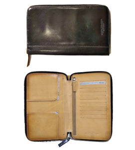 Porta documenti e porta passaporto in pelle spatolata A. G. Spalding & Bros