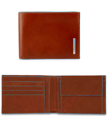 Portafoglio uomo con portaspicci in pelle Bluesquare Piquadro  (disponibile in diversi colori)