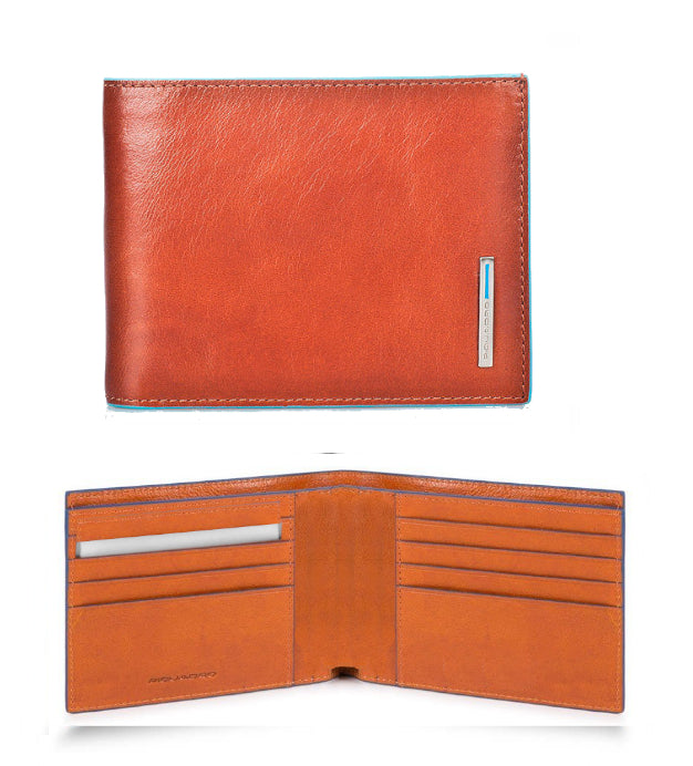 Portafoglio in pelle con portabadge estraibile e RFID Bluesquare Piquadro (disponibile in diverse varianti)