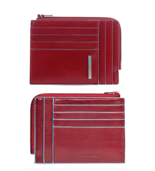 Bustina portamonete, documenti e carte di credito Blue Square Piquadro rosso