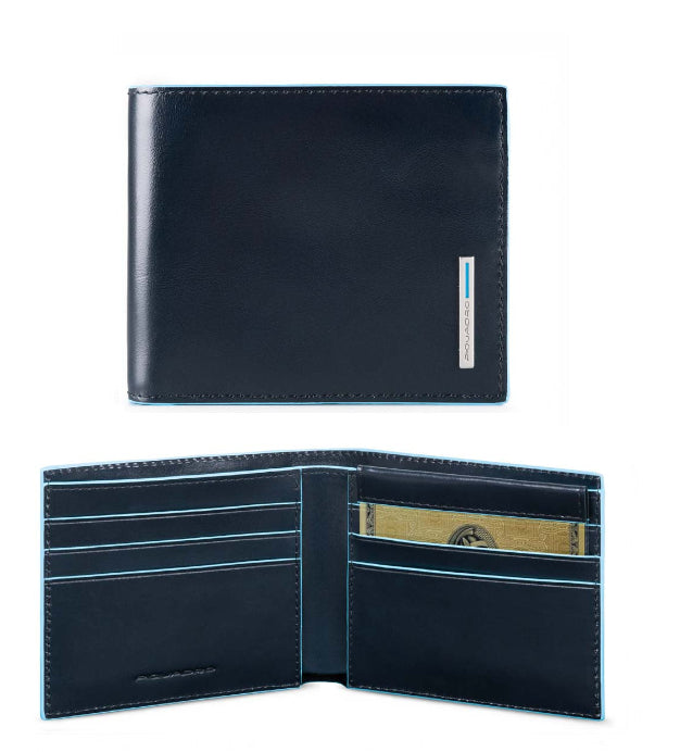 Portafoglio piccolo uomo con portabadge estraibile e RFID Bluesquare Piquadro (disponibile in diversi colori)
