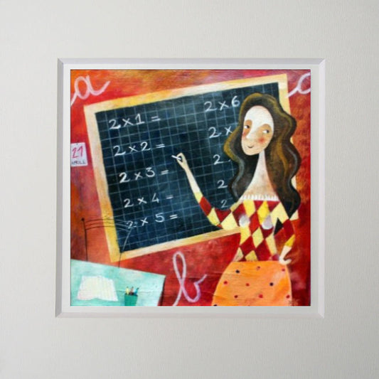 Grafica di Enrica Pizzicori: "Maestra"