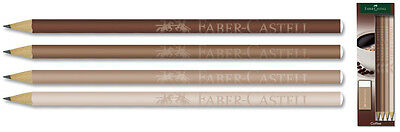 Set 4 matite + gomma "Coffee" Faber Castell