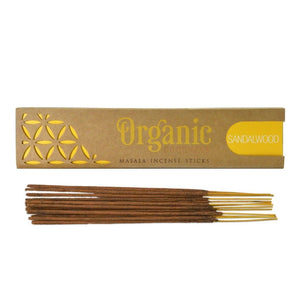 Kit 12 bastoncini incenso indiano Masala "Organic Goodness" sandalwood