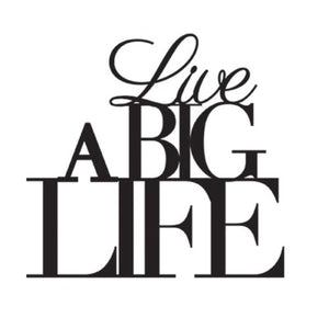 Decorazione da parete adesiva "Live a big life" Räder